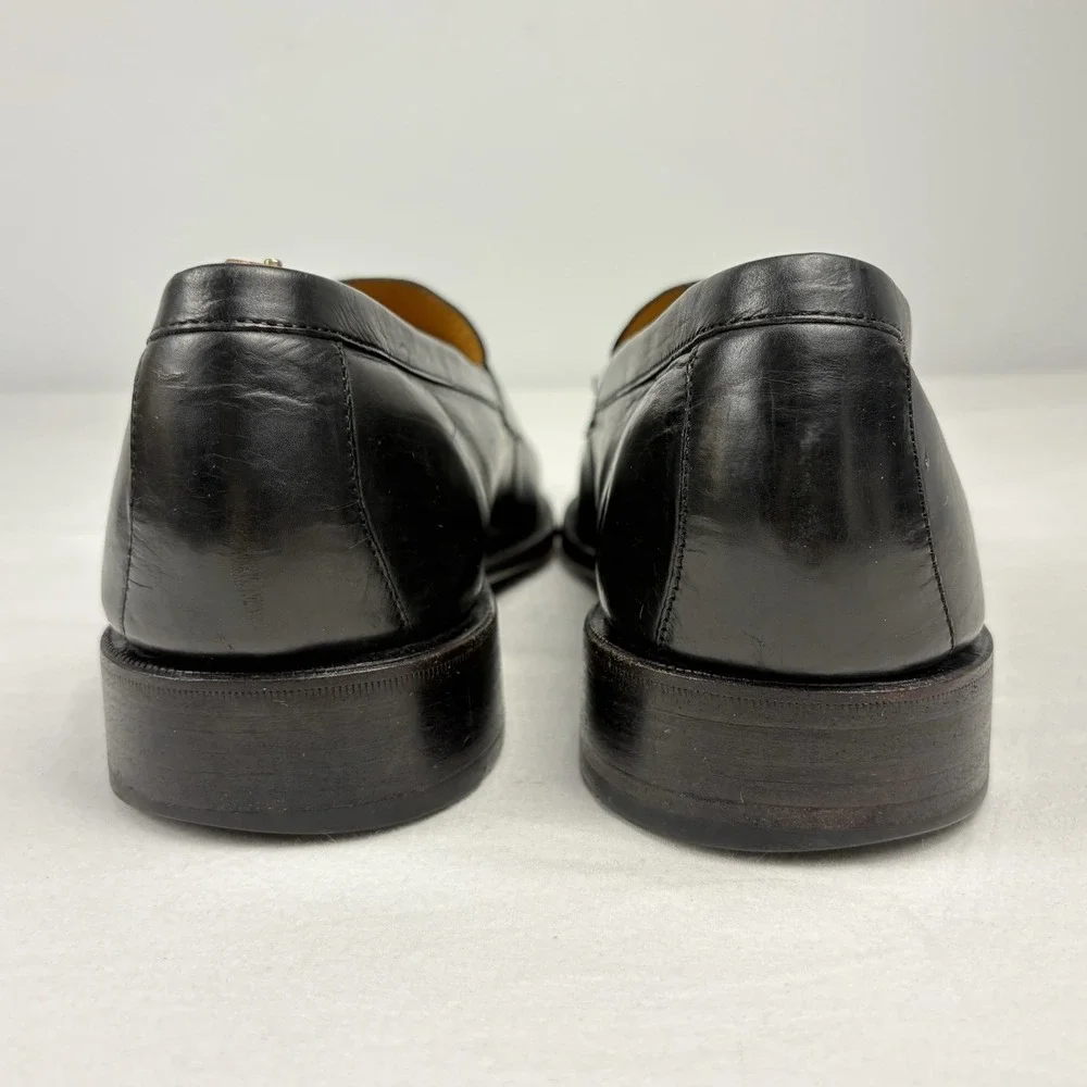 COLE HAAN/NIKEAIR Penny Loafers 10M Black Leather Goodyear Welted EUC Preppy